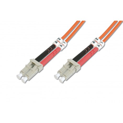 Digitus | Patch cable | Fibre optic | Male | LC multi-mode | Male | LC multi-mode | Orange | 2 m